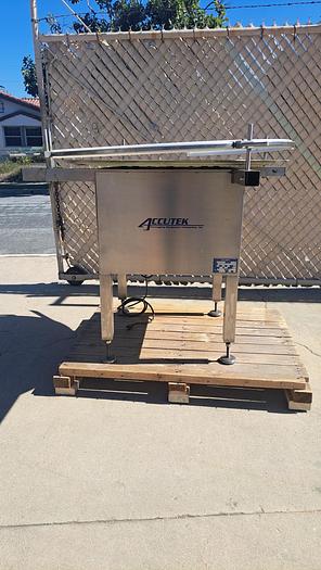 Used Labeler, Pressure Sensitive, Accutek 24 APS 106,  Includes Turntables #S745248