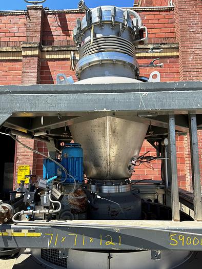 Used Dryer, Conical, 13.5 CF, Stainless Steel, Krauss Maffei, Titus-Mixer-Dryer #5562509