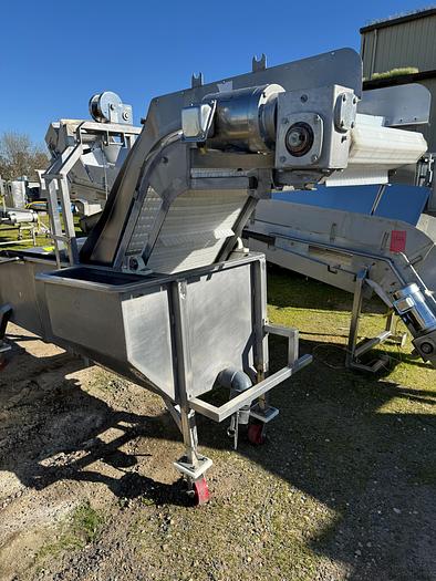 Used Washer, Prewash Tank, Stainless Steel, 22" Wide Cleated Belt, Z-Frame - #5355604