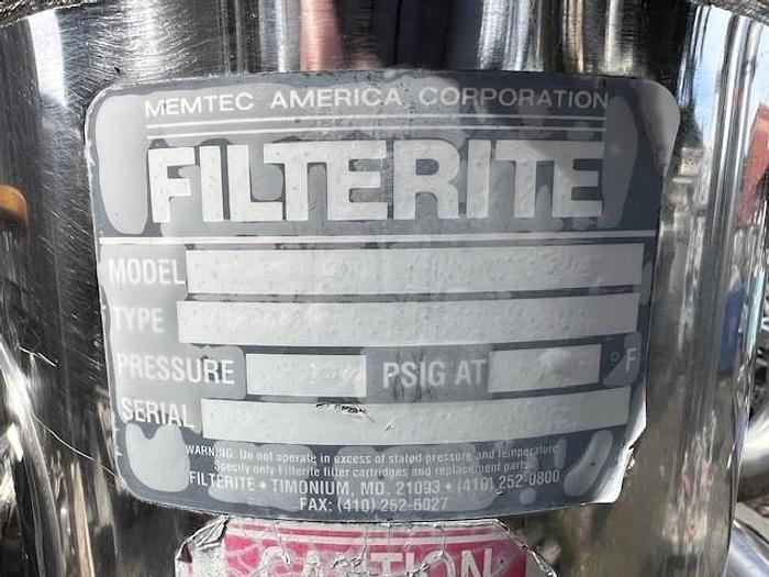 Used Filter, Cartridge, 316 S/st, Filterite, Oil System, #S735438