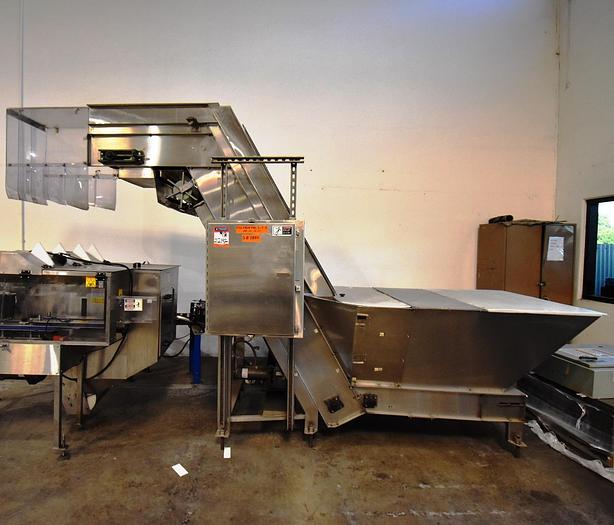 Used Hopper, Bottle, Elevator, Stainless Steel, 3 Phase Power #5991100