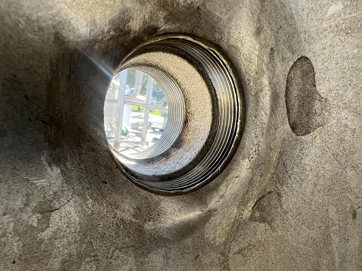 Used Tank, 475 Gallon, Stainless Steel, 50" X 60", OT/DB #S741572