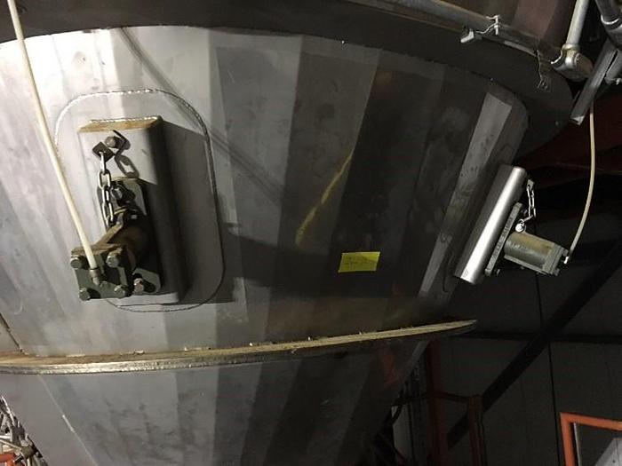 Used Spray dryer 7,000 lbs. Per hour evap. V-bottom dryer three nozzles