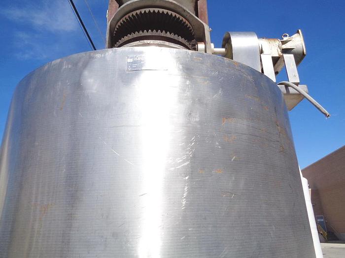 Used Kettle, 1,000 Gallon, Jacketed, Lee Triple Motion Tri-Mix, #5991268