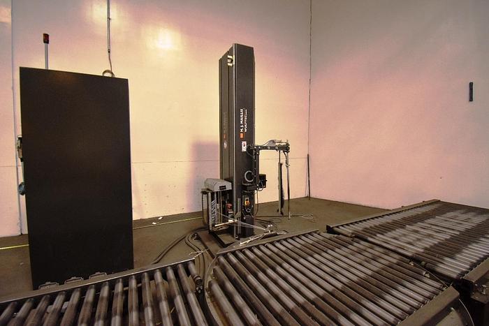 Used Wrapper, Pallet, Wulftec, WCA-SMART, Powered Roller Conveyor, #5991045