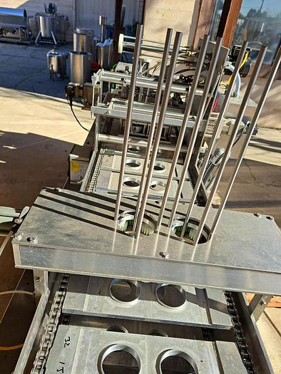 Used Filler, Cup, 2-Lane, Stainless Steel, 12 Ounces & 16 Ounces