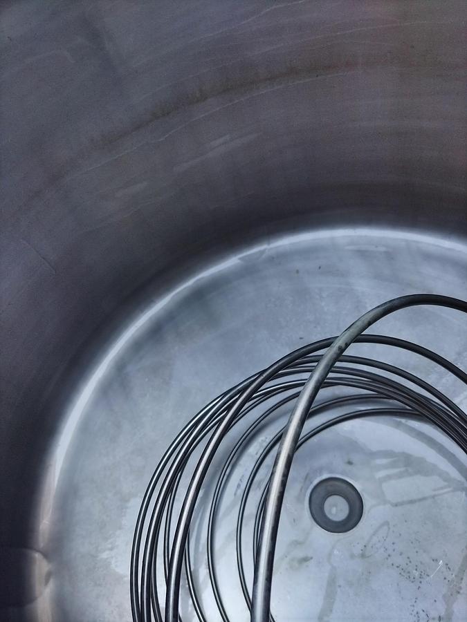 Used Tank, 198 Gallon (750-Liter), 316 Stainless Steel, 30 PSI, Internal Coil, Lee Industries, #5991485