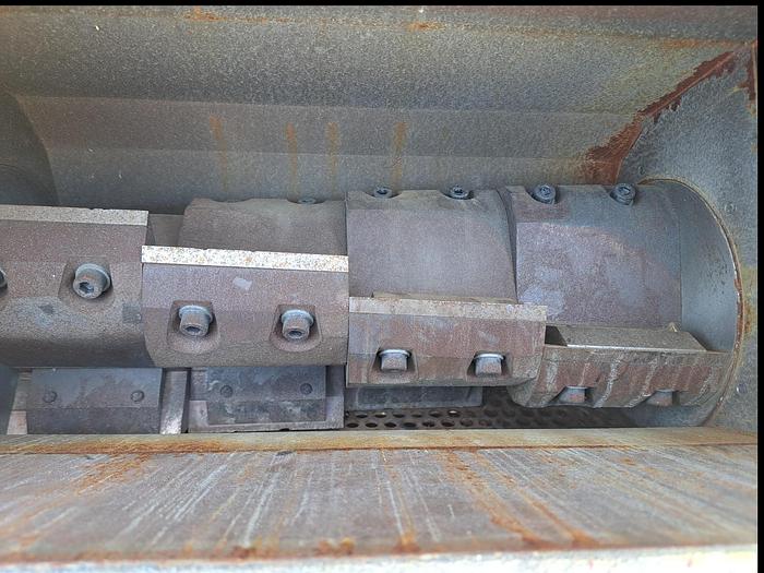 Used Rapid F-19 Plastic Granulator with Conveyor, 15 HP #S744853