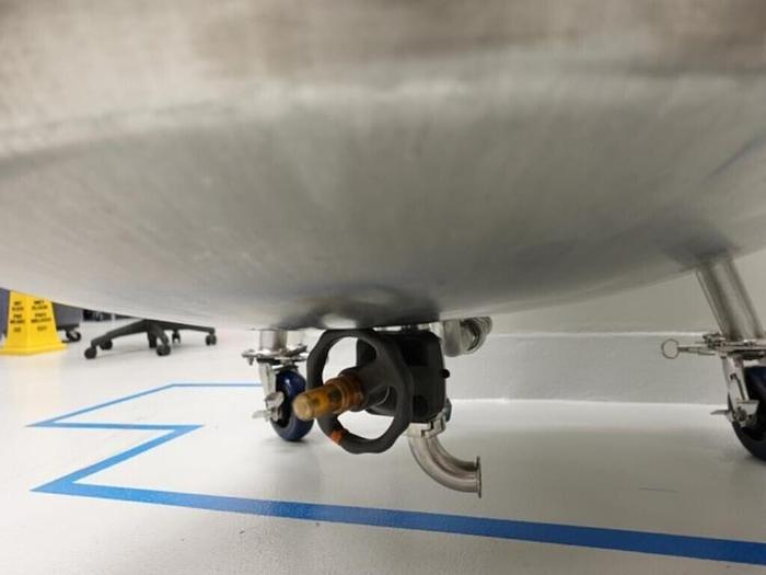 Used Reactor, 130 Gallon (500 Liters), 316L S/St, Jacketed, 45 PSI Internal, Agitated #S745435