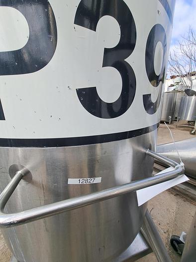 Used Tank, 400 Gallon, 316 Stainless Steel, Dome Top, Cone Bottom, Portable, #5991307