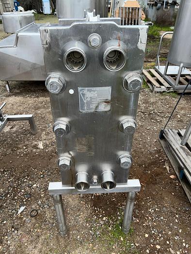 Used Heat Exchanger, Plate, 250 SF, S/st, AGC, Model 125-S, #S744975