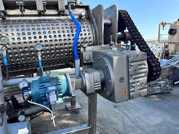 Used Holoflite, 24" X 20', Dual Screw, 316L Stainless Steel, 100 PSI #5990962