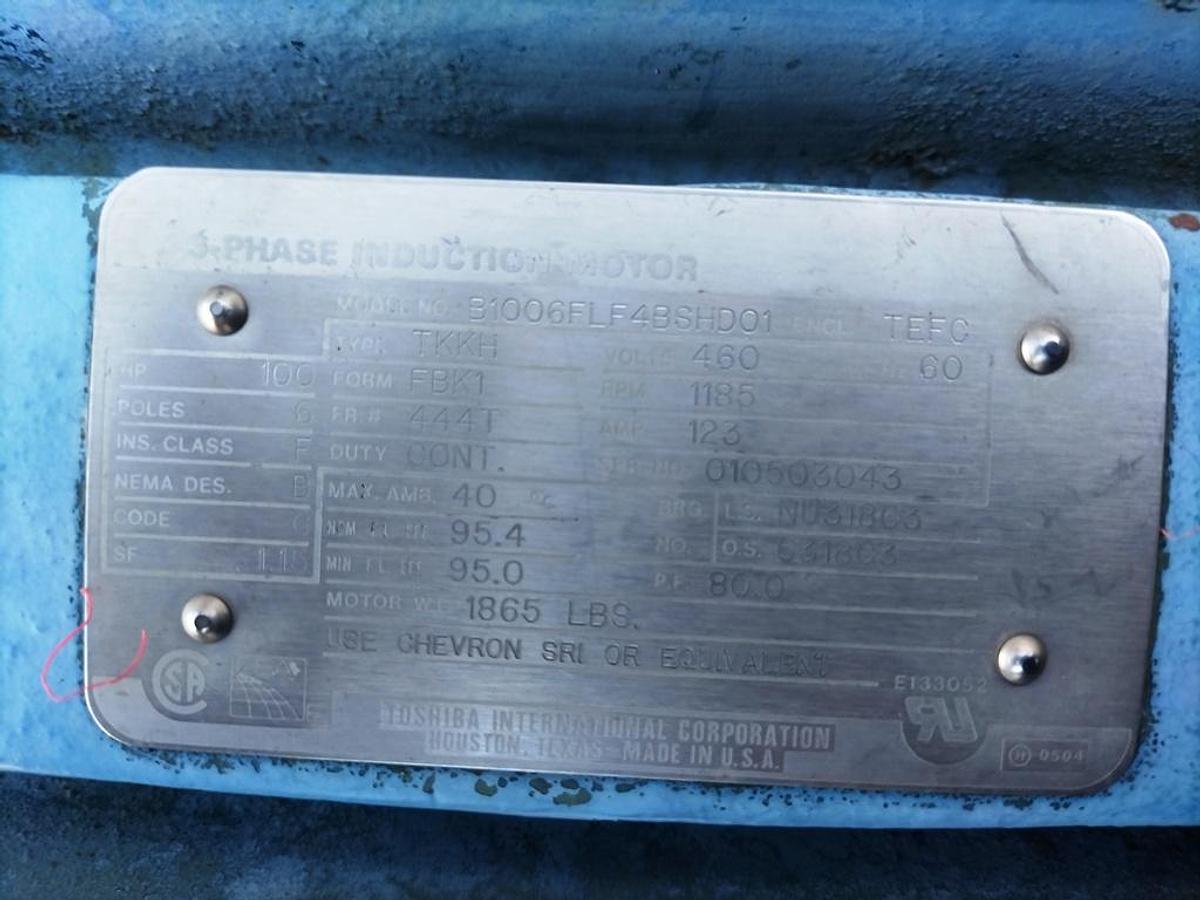 Used Pulper, Finisher, Rossi Catelli, Model P100/6R, Butterfly Turbo Juice Extractor, #5991912