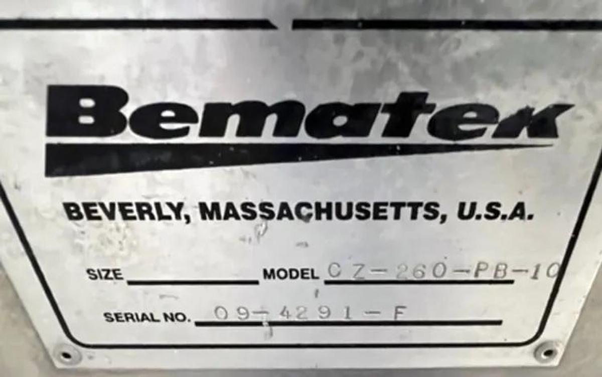 Used Mill, Inline, Colloid Mill / High Shear Mixer, 10 HP, Stainless Steel, Bematek CZ-260-PB-10, #5991669