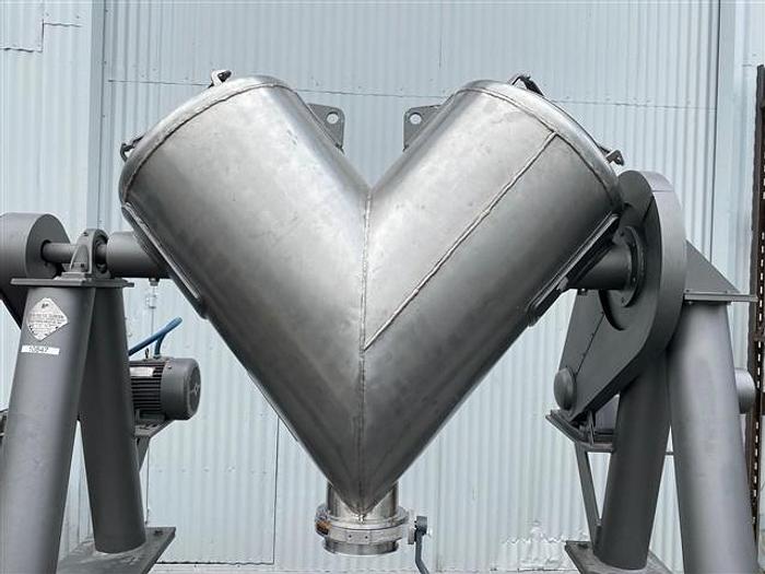 Used Mixer, V-Type, 10 CF, Stainless Steel, Liquids/Solids, Patterson Kelley - #