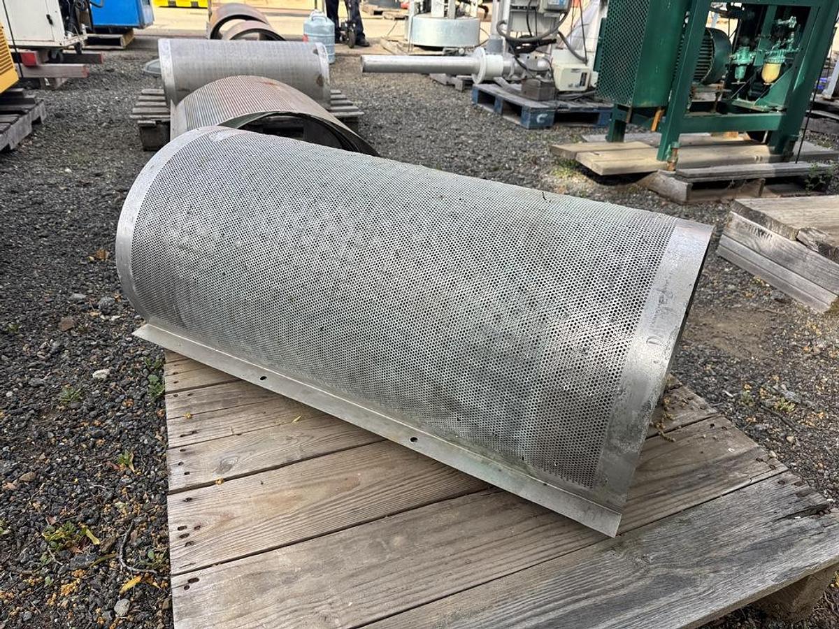 Used Pulper, FMC Model 100 Replacement Screens, Stainless Steel, (5) Pallets, #5991740
