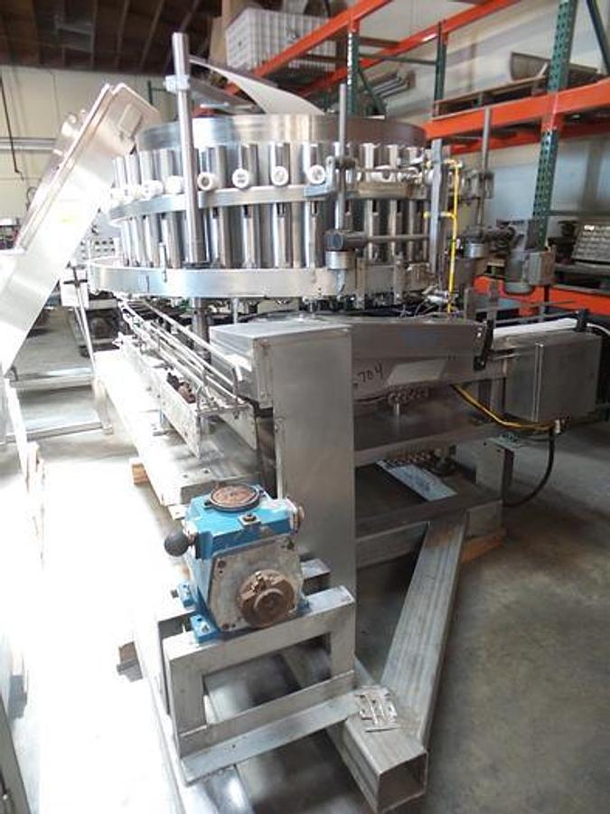 Used Filler, Piston, 40-Head, Rotary Piston Filler, Zacmi , Model 0295/40/3, #5991916