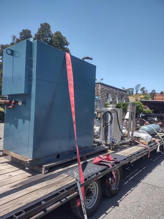 Used Pump, Positive, Waukesha, Model 224, 10 HP, Rectangular Flange, Feed Hopper #S745409