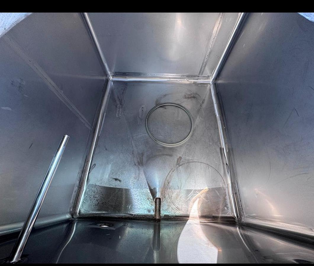 Used Tank, 264 Gallon, Tote, Stainless Steel, 41" x 47" x 32",  Wine storage, Qty. - 2, #5991809