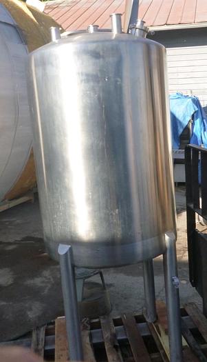 Used Tank, 125 Gallon, 304 Stainless Steel, Dome Top, Dish Bottom #S744944