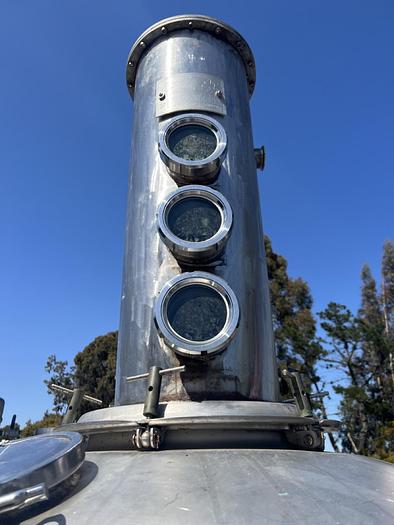 Used Still, 650 Gallon, S/st, Column, Condenser, Steam Heated #C745097