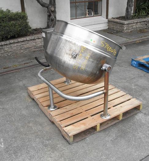 Used Kettle, 60 Gallon, S/st, Jkt, Cleveland, Mdl KDL-60T SH, #S740970