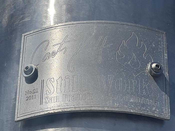 Used Still, 650 Gallon, S/st, Column, Condenser, Steam Heated #C745097