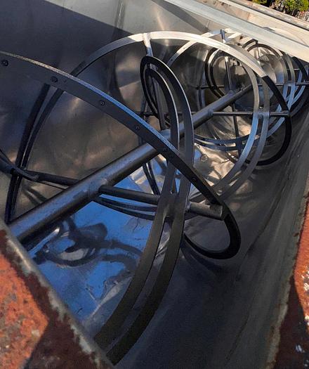 Used Mixer, Ribbon, 50 CF, Stainless Steel, 10 HP, #5991132