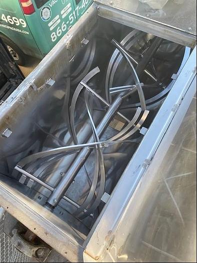 Used Mixer, Ribbon, 25 CF, Stainless Steel, Double Ribbon, Portable #5991237