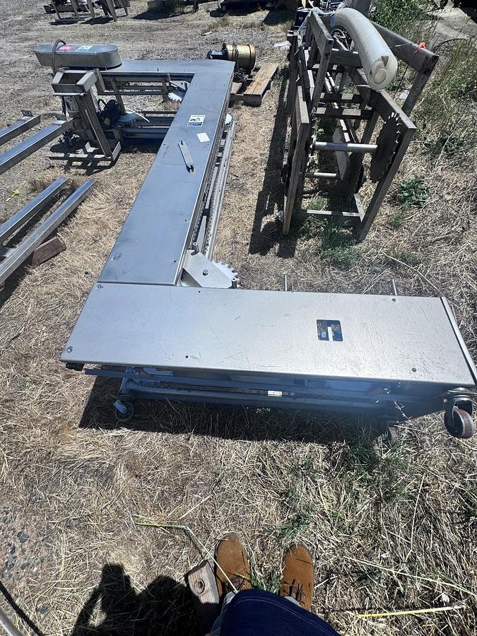 Used Elevator, Z Frame Bucket Elevator, Stainless Steel, Plastic Buckets, #5991794