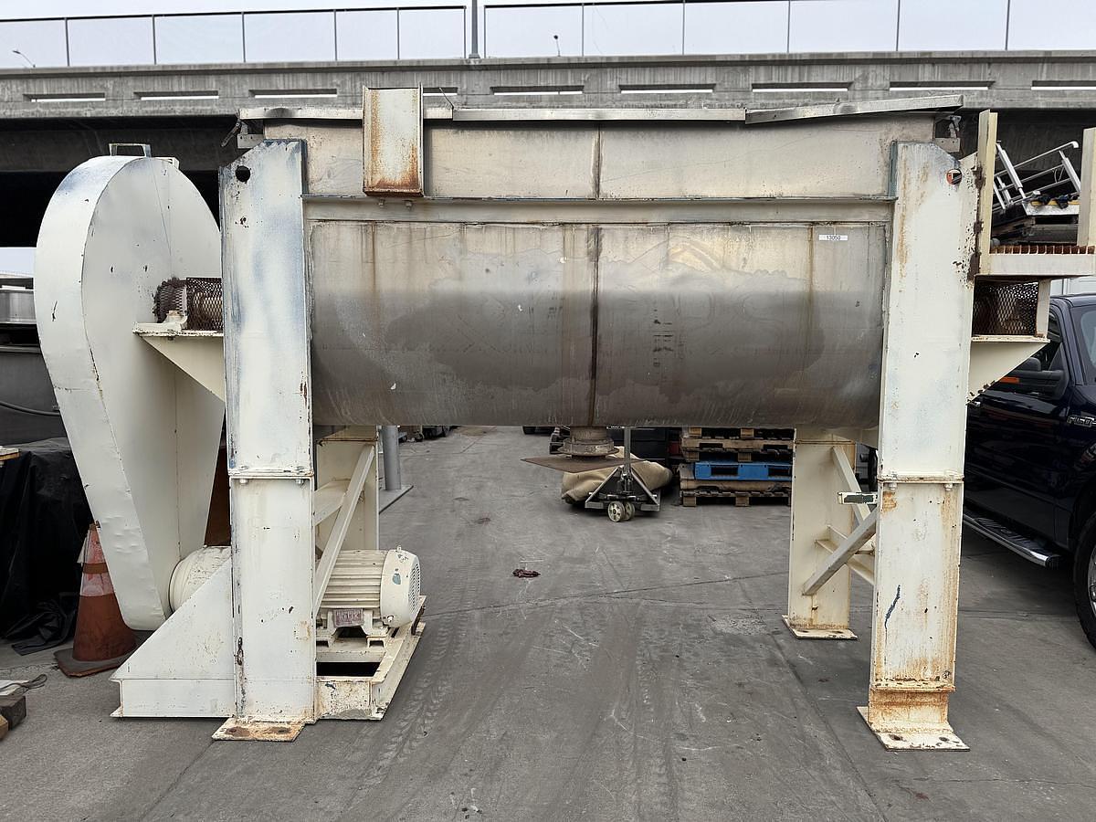 Used Mixer, Paddle, 65 CF, Stainless Steel, Aaron, Single Shaft, #5991513