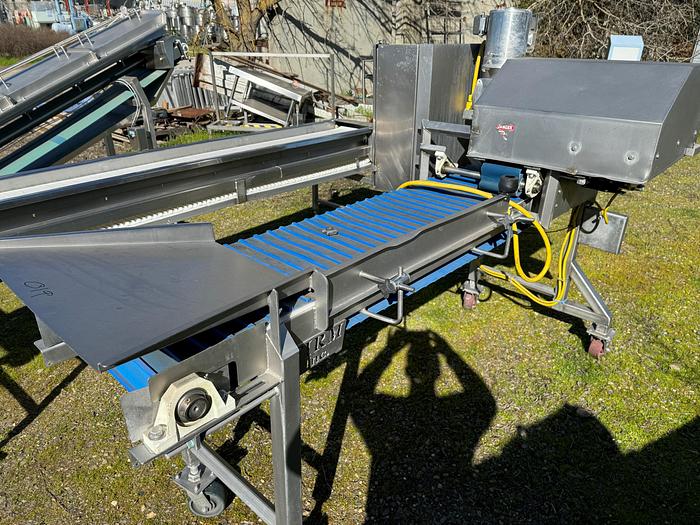 Used Slicer, Tip and Tail Cutter, Topper, F.I.R.M. Inc., 16" Wide Belt, 12" Blade - #5355506