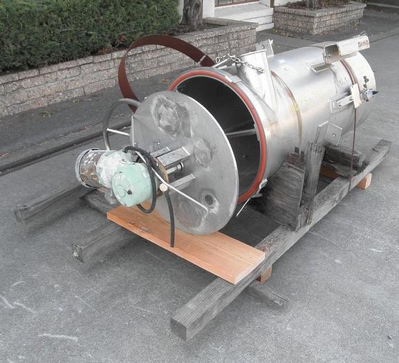 Used Tank, 125 Gallon, 316 Stainless steel, 2' X 4', Flash/Surge, Agitated, Cheese #S694027