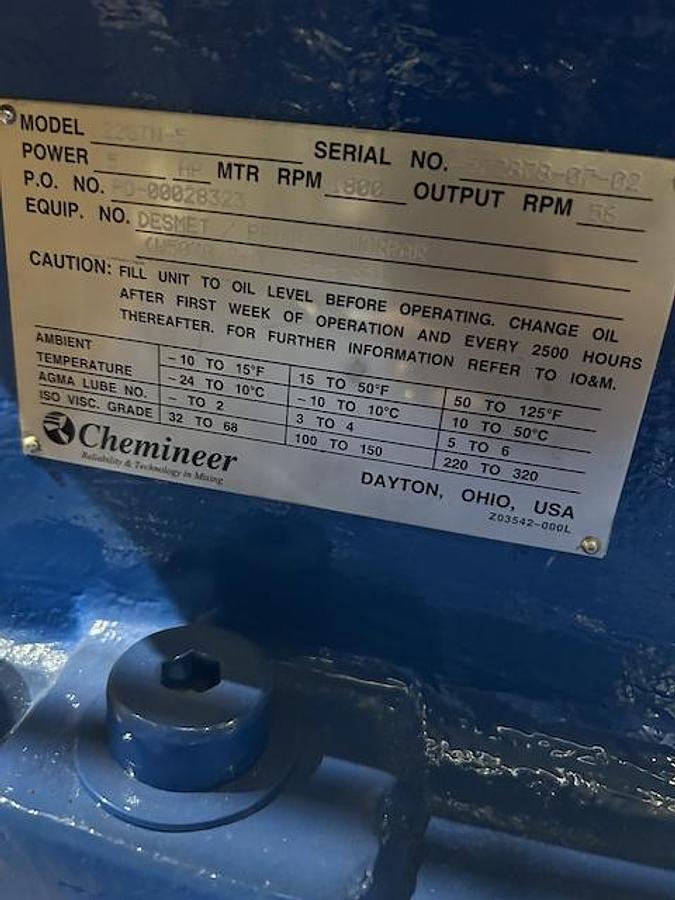 Used Reactor, 2,775 Gallon, 304 Stainless Steel, Equipromex, Reagent Reactor, Agitated, Vertical, 145 PSI, #5991582