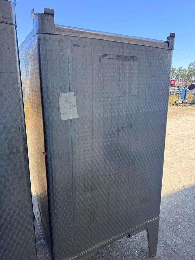 Used Tank, 529 Gallon, Stainless Steel Tote Tank, 48" x 48" Qty. - 4, #5991808
