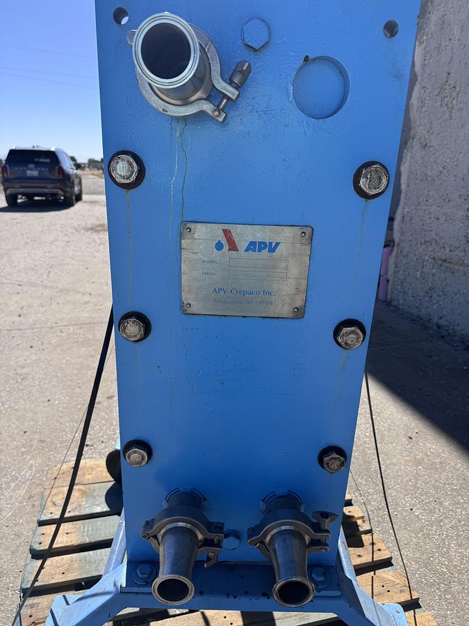 Used Heat Exchanger, Plate, 120 SF, Alfa Laval, Stainless Steel, Portable, 12" x 32" , #5991810