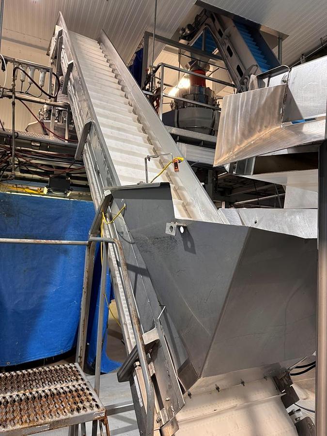 Used Filling Line, Bag, Ishida Combination Scale, Bosch SV 3800 Bagger, Elevator, Produce, #5991861