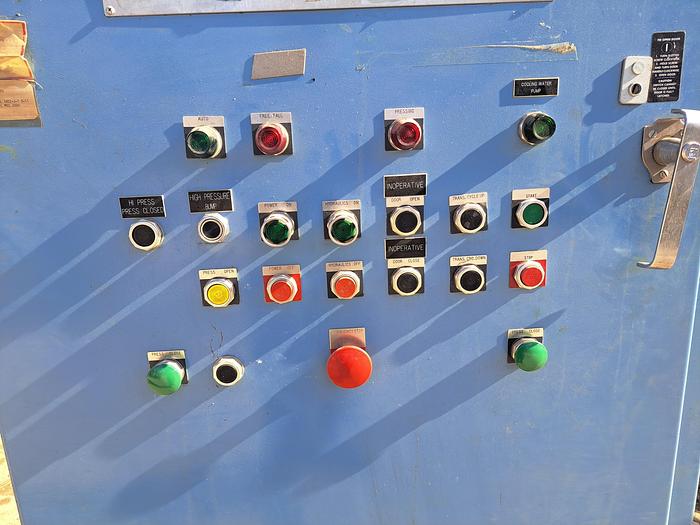 Used Press, Platen, Hydraulic, 300-Ton, 36” x 26” surface, 3000 PSI #S745387