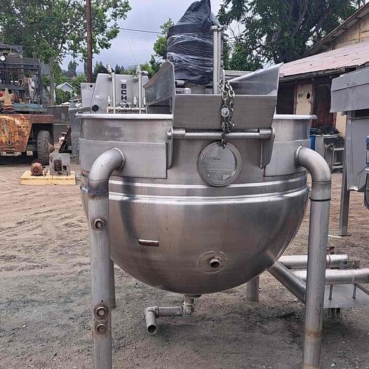 Used Kettle, 200 Gallon, S/St, Jkt, Agit, Hamilton #S745043