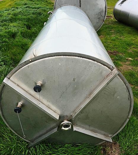 Used Tank, 2,400 Gallon, Stainless Steel, 5'9" x 14', Single Wall #S745017
