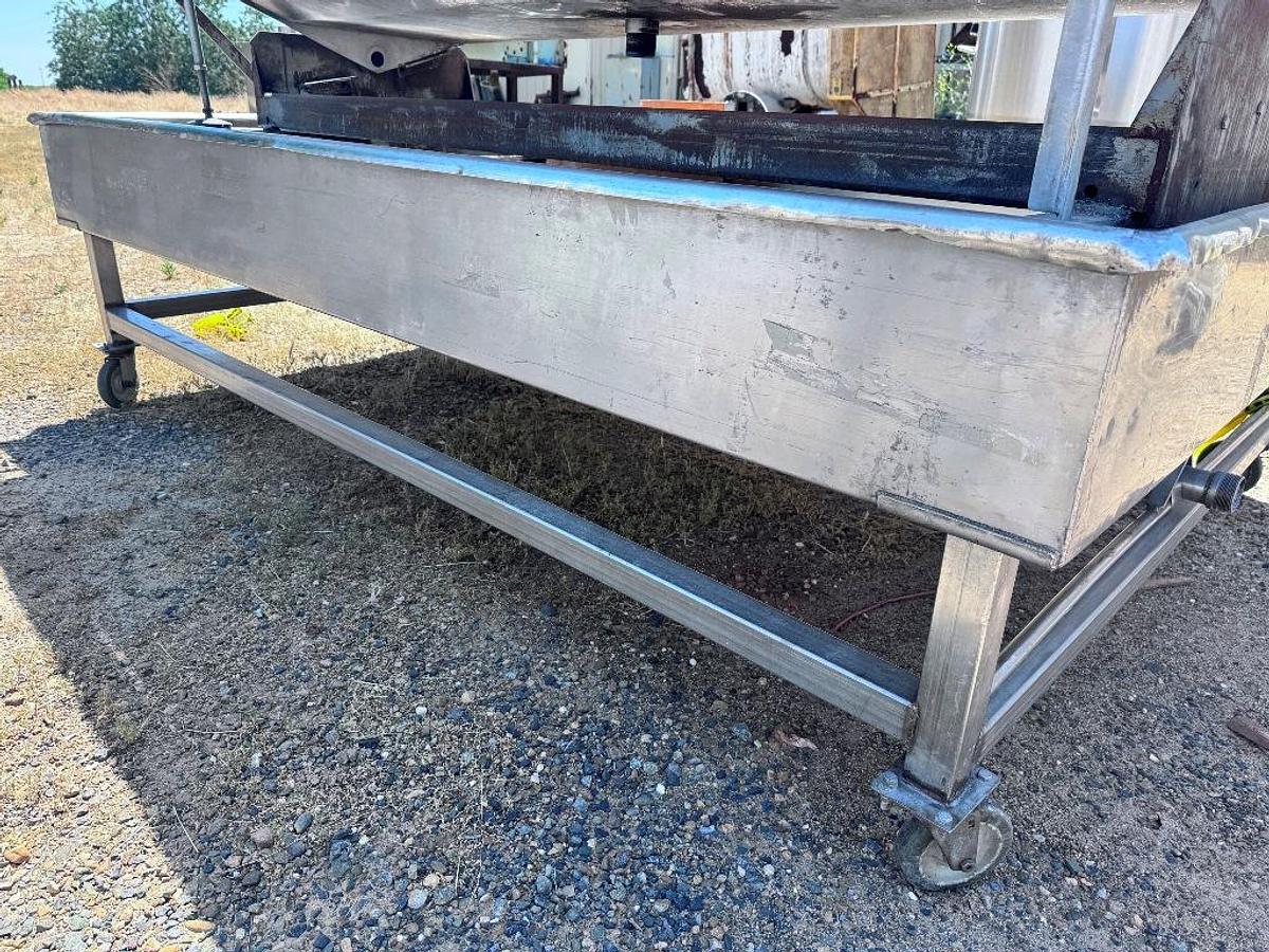 Used Cooling Pan, Stainless Steel, 5-1/2' x 8'2", #5991803