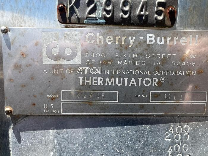 Used Votator, 6" X 24", Single, Cherry Burrell, Steam, Thermutator, #S719730