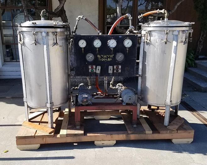 Used Cooker, 100 Gallon, S/st, Pressure, Pumps, #S741603