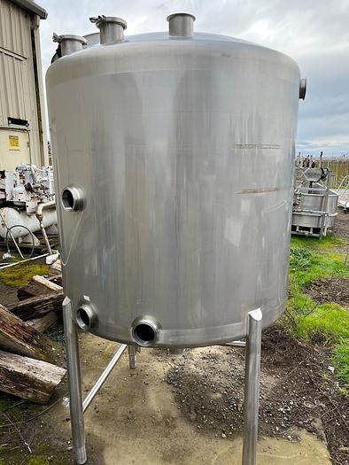 Used Tank, 525 Gallon, S/St, Sprinkman, Dish Top, Cone Bottom #S744972