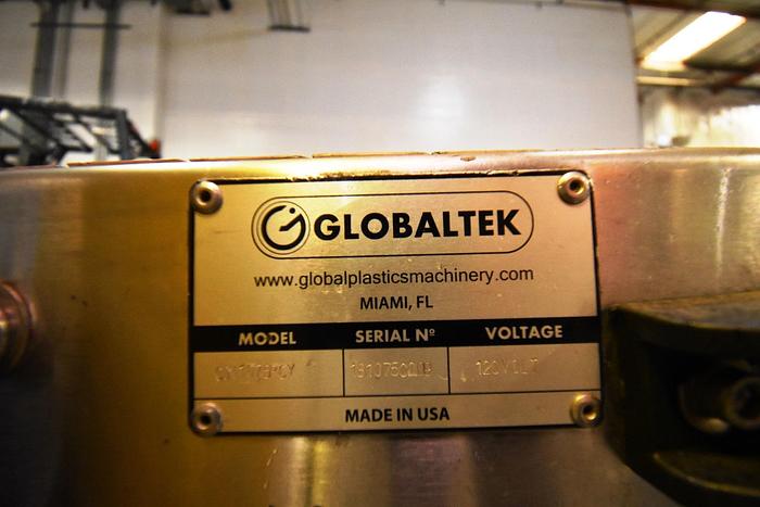 Used Conveyor, Belt, 7.5" Wide X 10' Long, Stainless Steel, Variable Speed, Globaltek #5991098