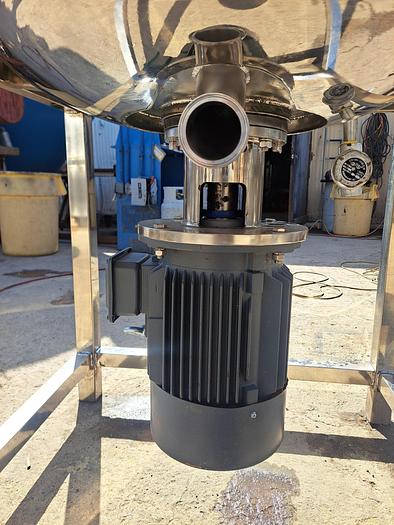 Used Tank, 160 Gallon, Mixing, 316 Stainless Steel, Jacketed #5991162