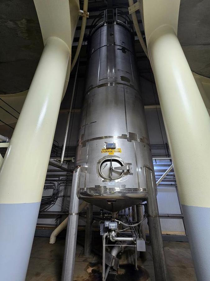 Used Tank, 11,450 Gallon, Stainless Steal, Vertical, Enerfab, Atmospheric, #
