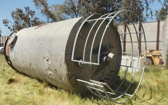 Used Tank, 9,000 Gallon, Stainless Steel, Vertical, 10' x 20', Insulated #S745497