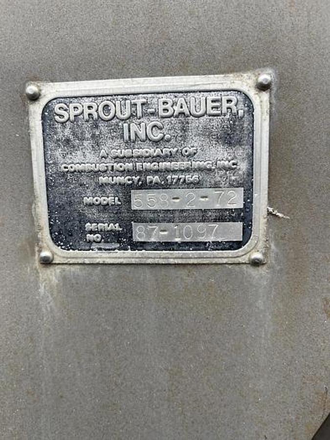 Used Screen, Dewatering, Sprout-Bauer, Wastewater Stationary Screen, 72" Wide, Stainless Steel, #5991989