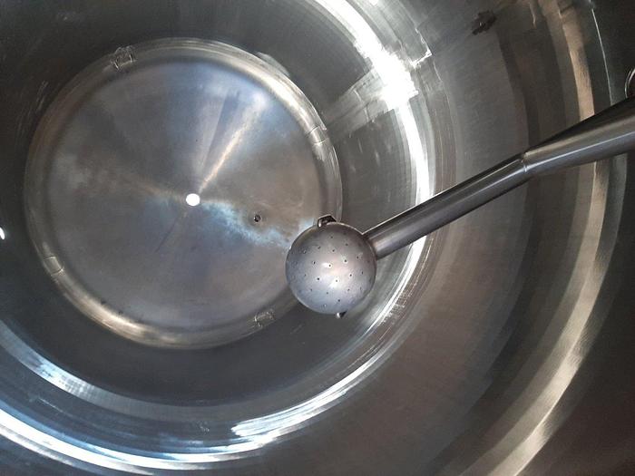 Used Tank, 2,000 Gallon, 304 Stainless Steel, Jacketed, Full Vacuum #S744961